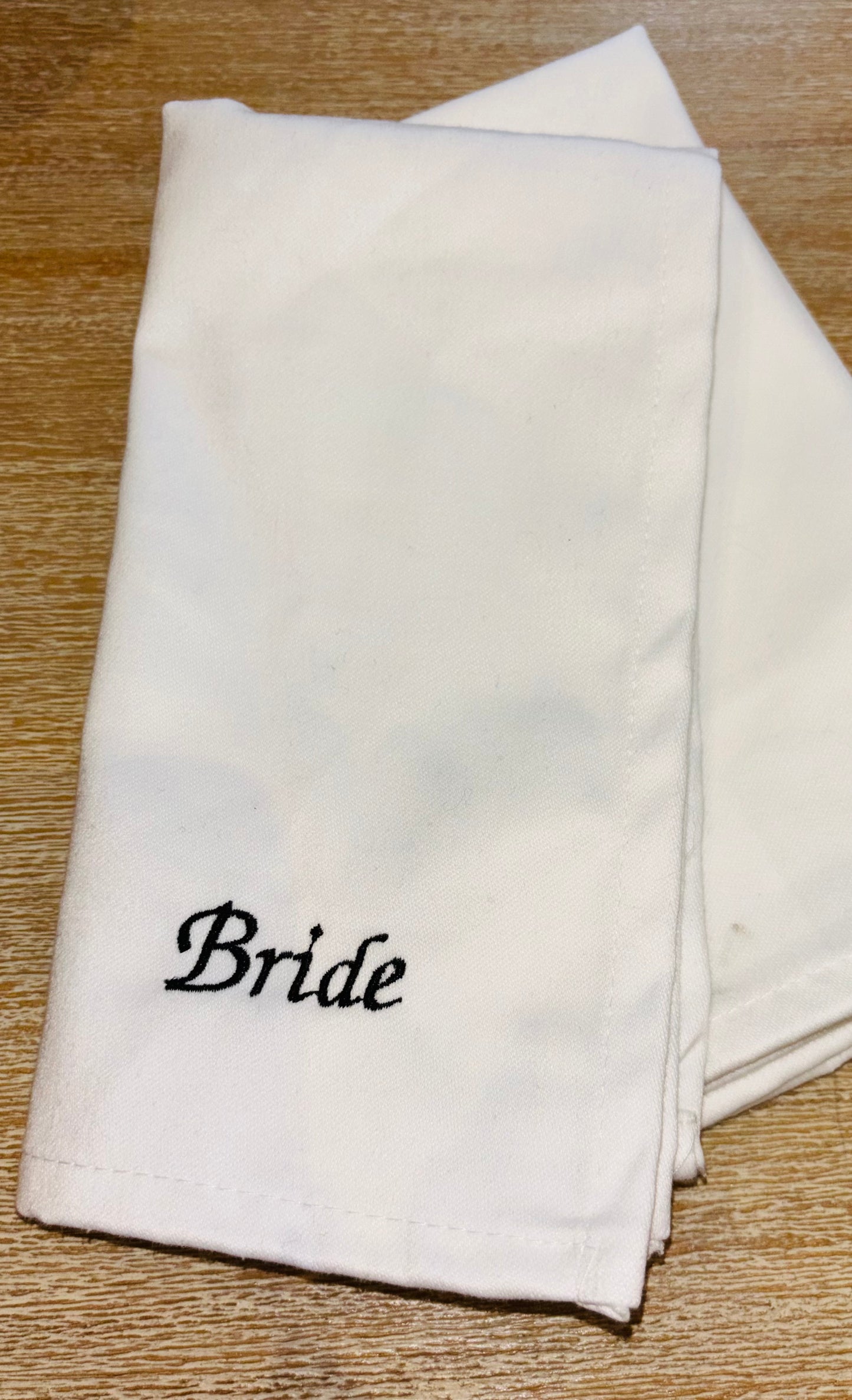 Wedding favour napkins