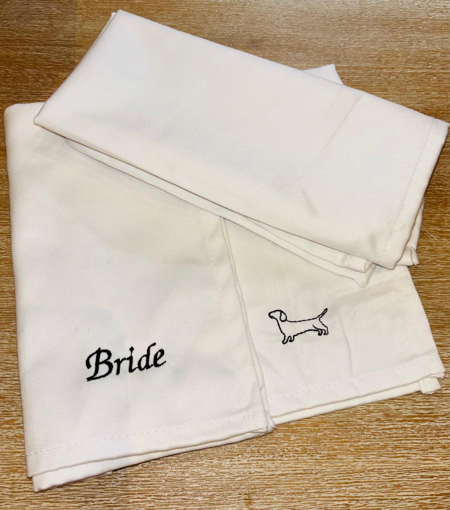 Wedding favour napkins