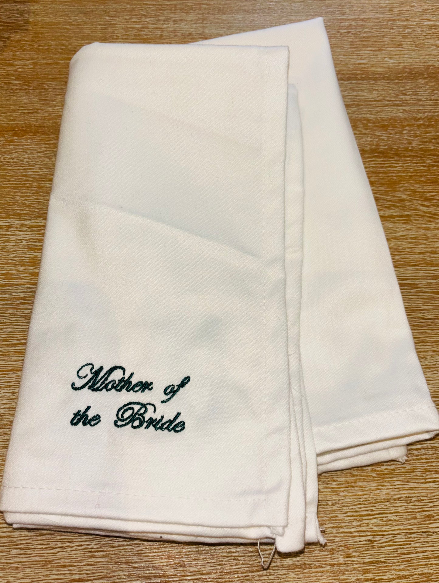 Wedding favour napkins